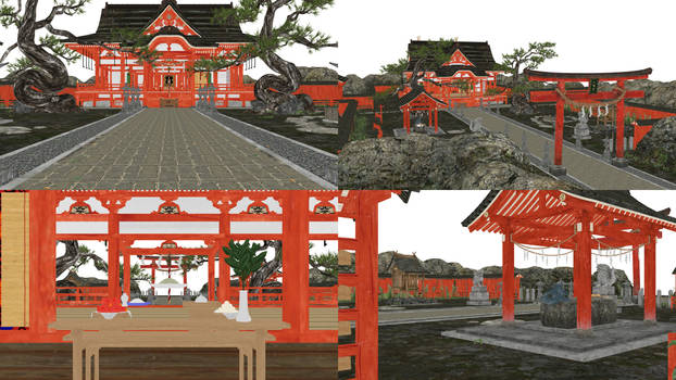 MMD Stage [DL] - DD Sakura Shinto Shrine