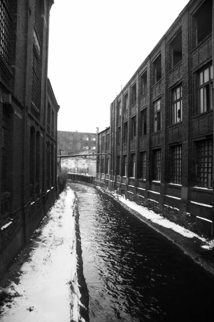 Factory River River and old factory by Oxygen92 on DeviantArt