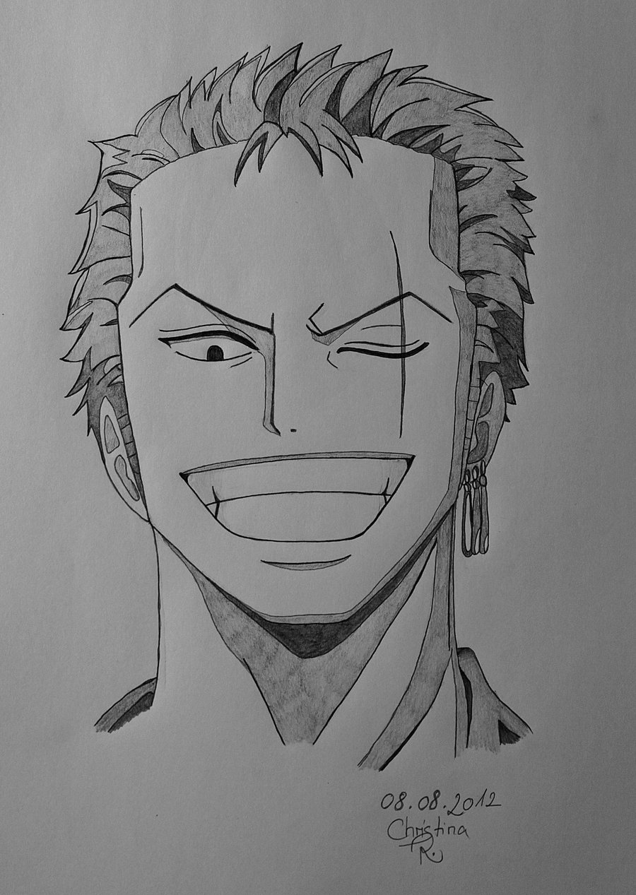 Roronoa Zoro One Piece Drawing Pencil - akrisztina27