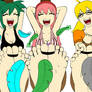 Lina, Kity, and Gina Colored