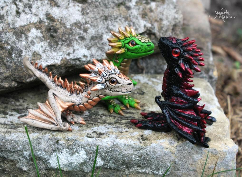 Baby dragons - figurine