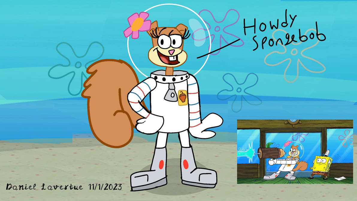 Sandy Cheeks (From Spongebob SquarePants) by DanielTheDrawningGuy on ...