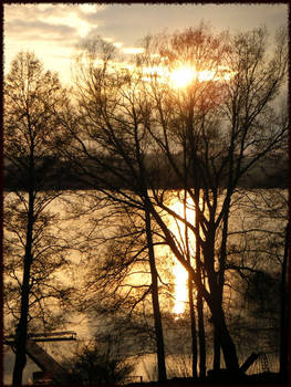 sunset at the lake