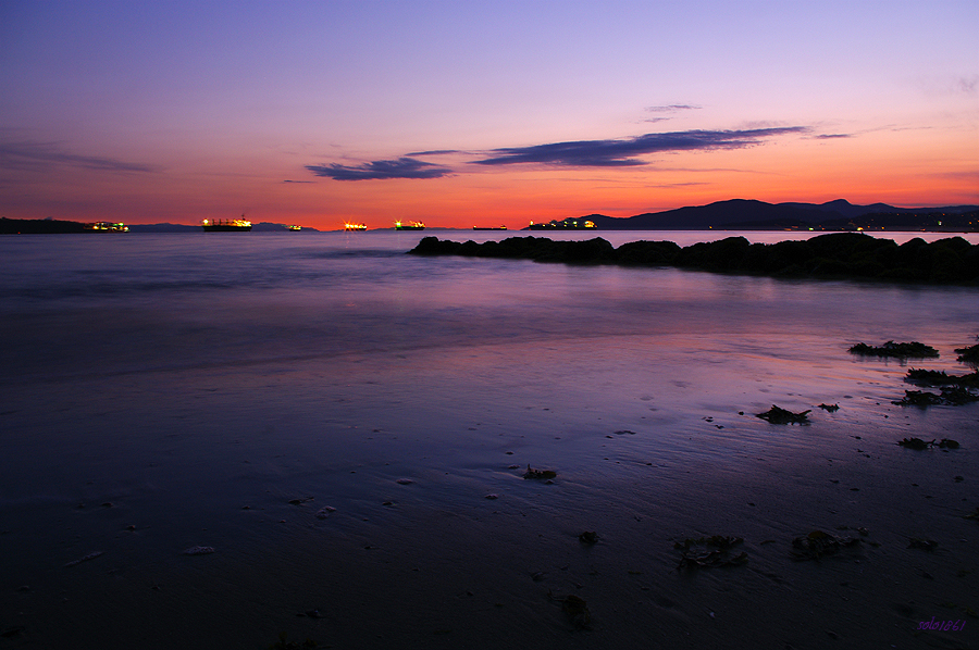 Sunset on the beach