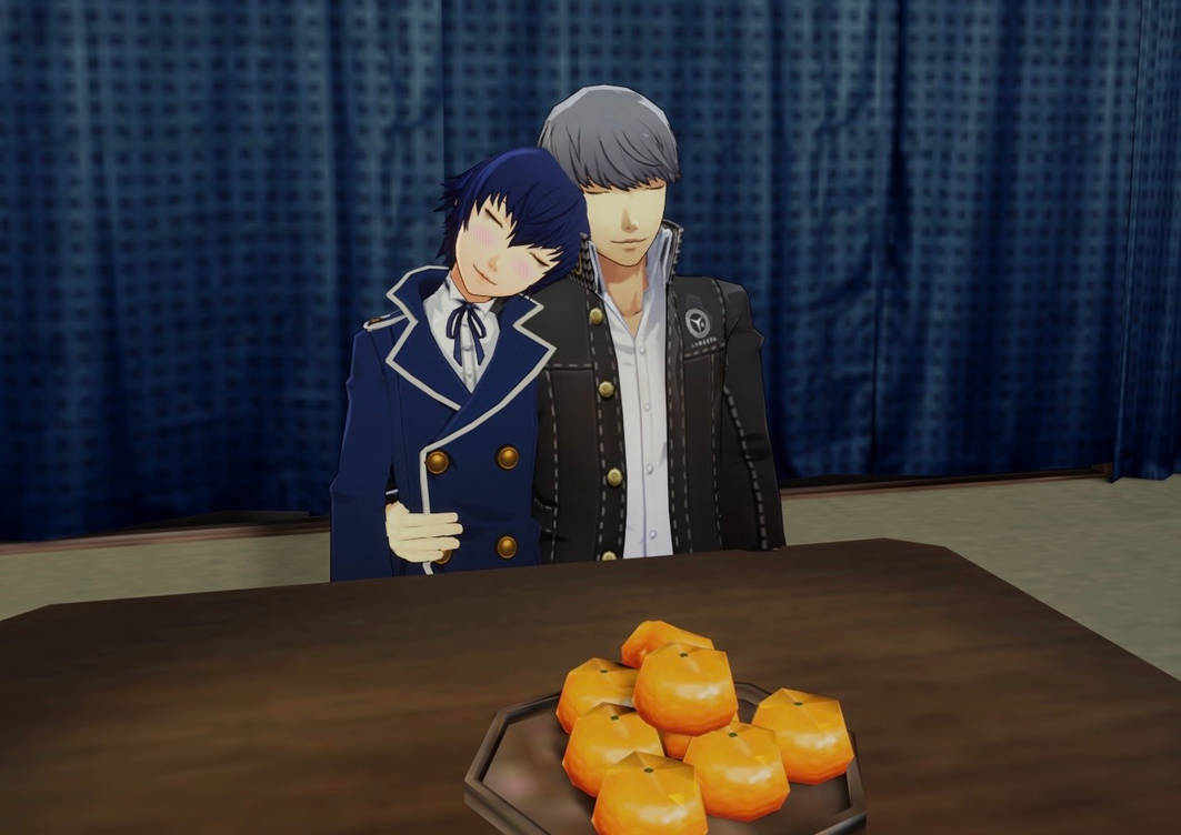 Yu and Naoto cuddling by Poppyflower2 on DeviantArt