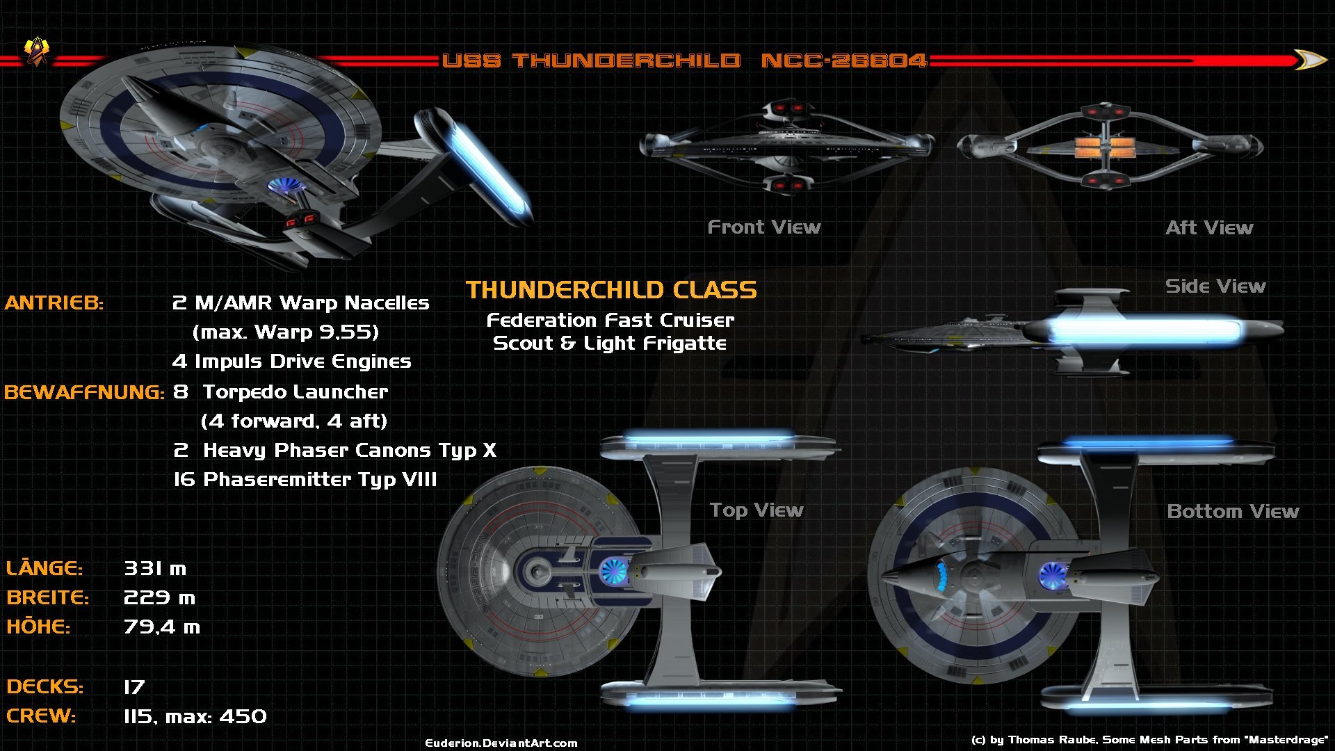 Thunderchild sheet