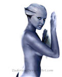 Ready to fly with me? Asari Digi painting by Euderion