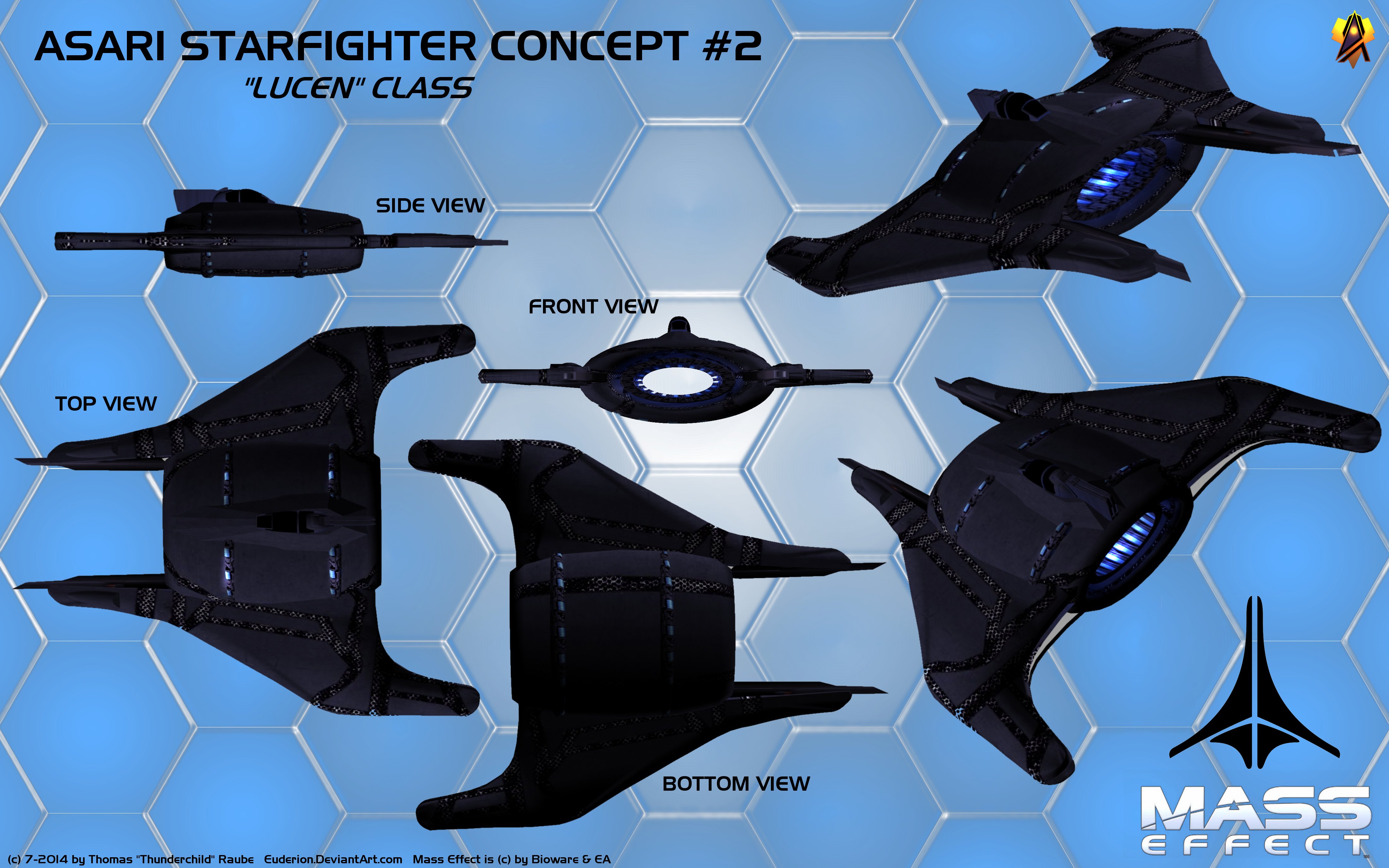 Asari Starfighter Concept 2 (Lucen class)