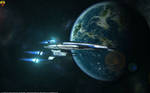 Mass Effect Normandy Wallpaper by Euderion