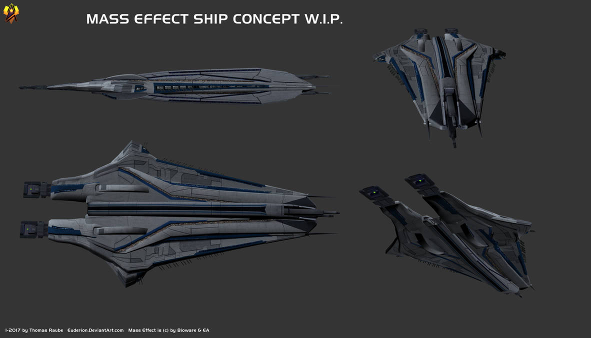 Mass Effect Ship Concept by Euderion on DeviantArt