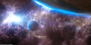 View over the shoulder - Blue Planet
