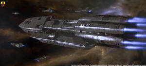 Steel and Chrome - Mercury class Battlestar