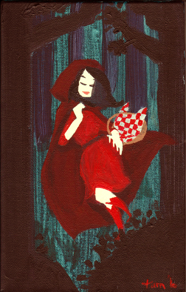 little red riding hood acrylic