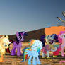 Mane 6 In The Desert