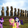 Mane 6 At Easter Island