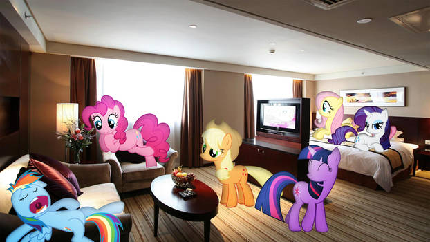 Mane 6 In A Hotel Room