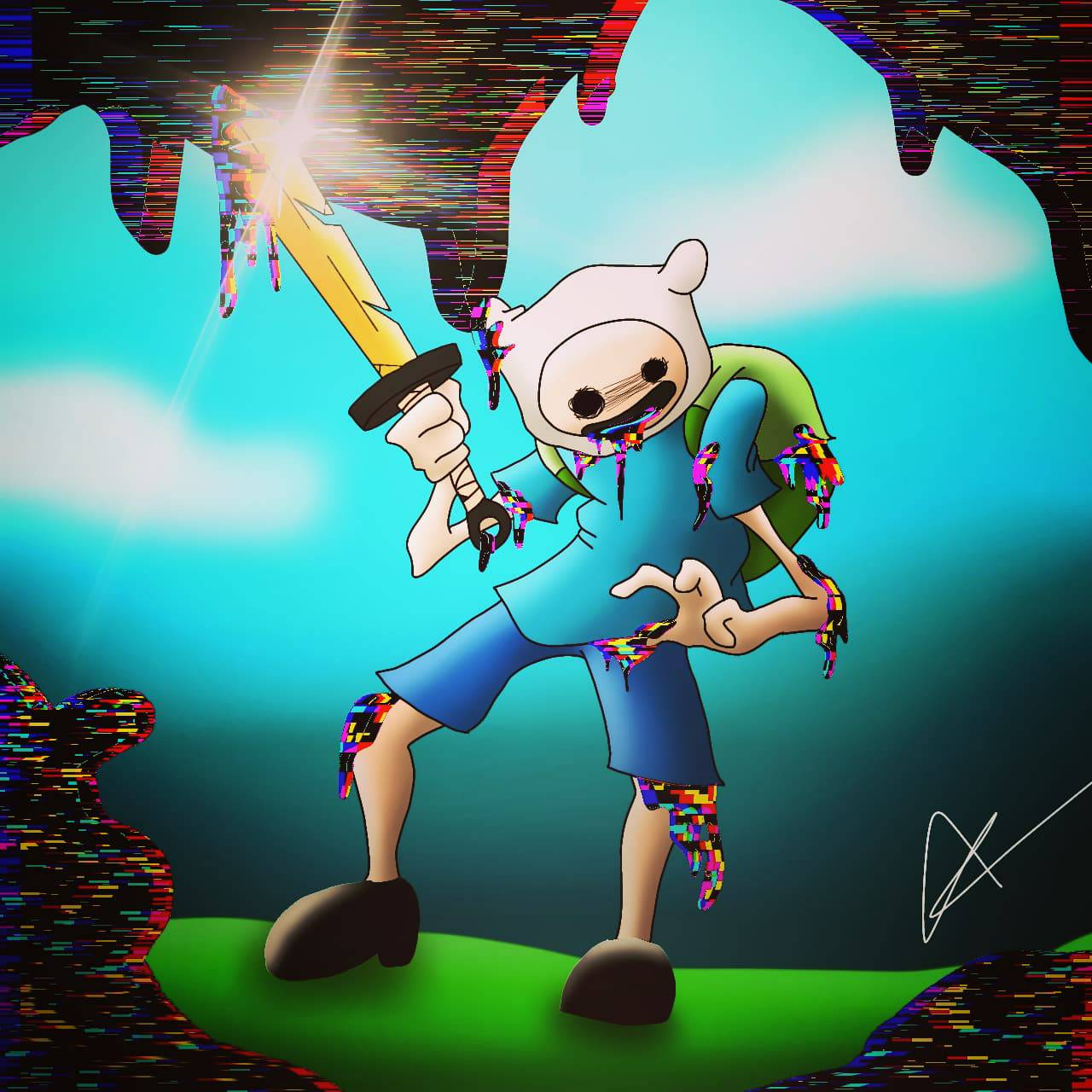 Pibby Finn by IcyDarkFlame on DeviantArt