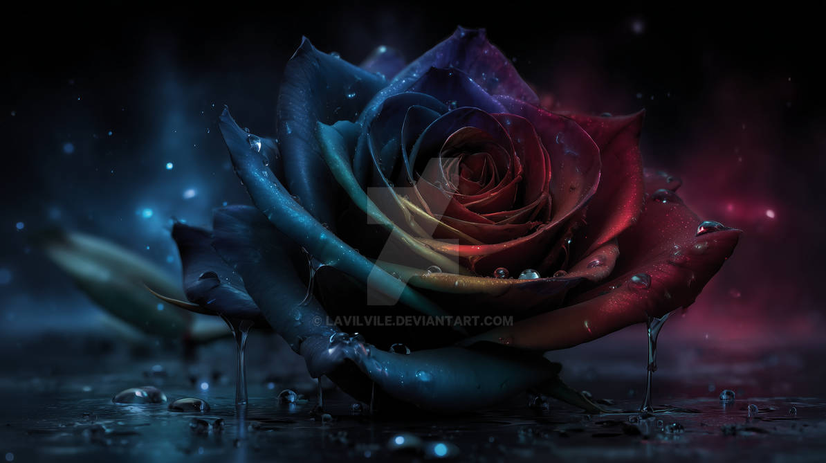 Spectral Roses Pc Rose of Spectral Rain by LavilVile on DeviantArt