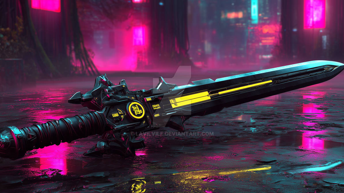 Computer Sword Cyber Sword by LavilVile on DeviantArt