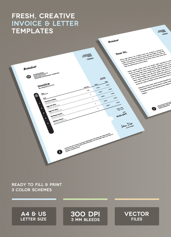 Invoice And Letter Templates