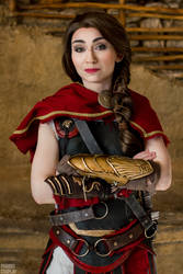 Kassandra cosplay from Assassin's Creed Odyssey