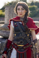 Kassandra cosplay from Assassin's Creed Odyssey