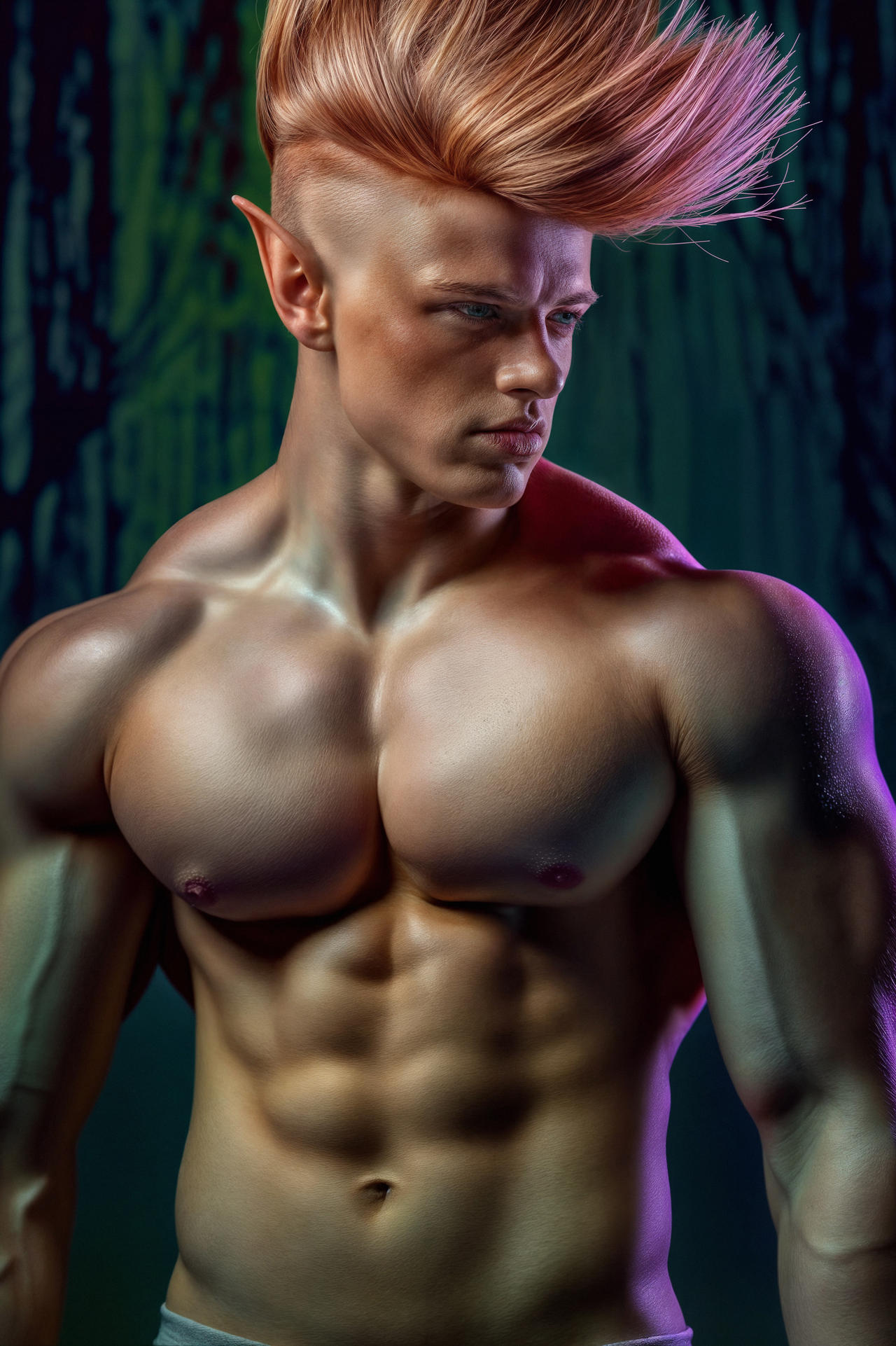 Buff Elf Man Elf Boy by attidudes on DeviantArt