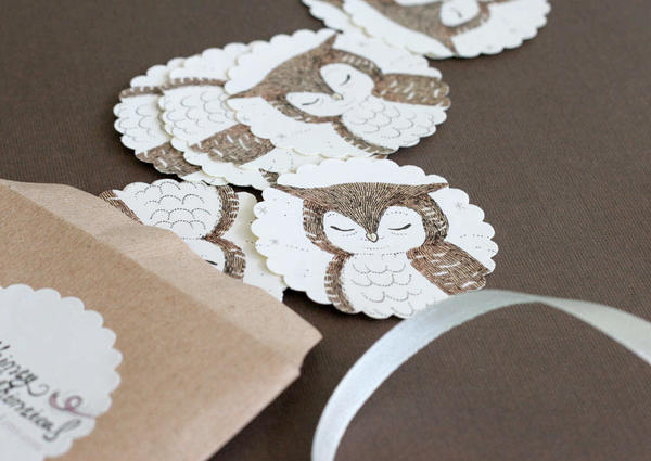 Whimsical Owl Stickers
