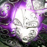 Mask in violet