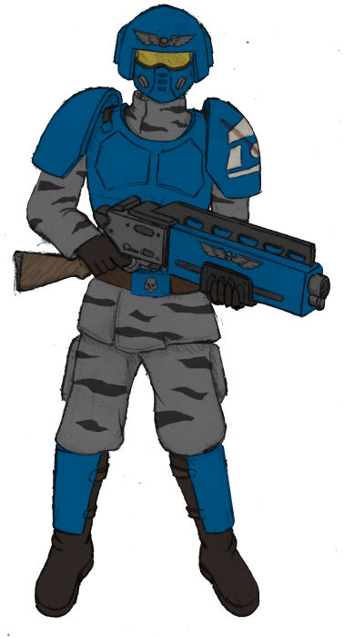 Deviantart Rifleman Guard Guardsman With Combat Shotgun by SigvardSteel on DeviantArt