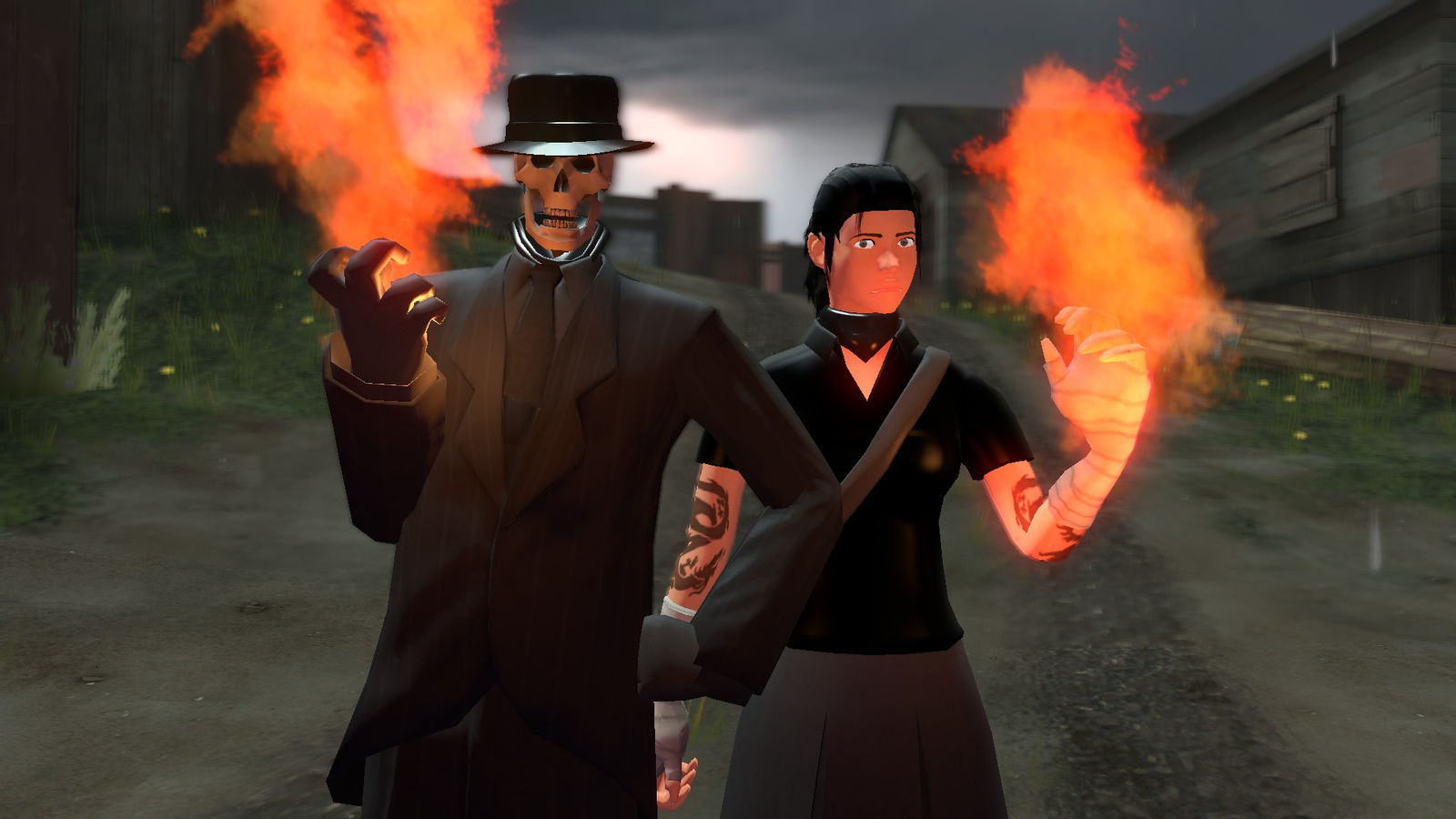 Skulduggery Pleasant And Valkyrie Cain By Huntrex117 On DeviantArt skulduggery-pleasant-and-valkyrie-cain-by-huntrex117-on-deviantart
