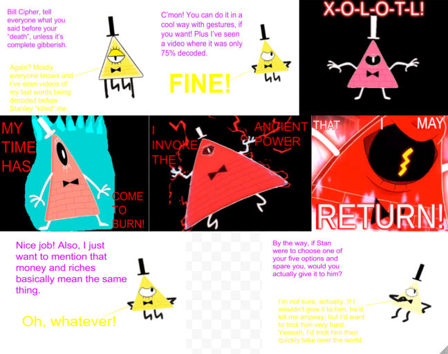 Tell and Ask Bill Cipher's Last Words by ItsTheVioletQueen on DeviantArt