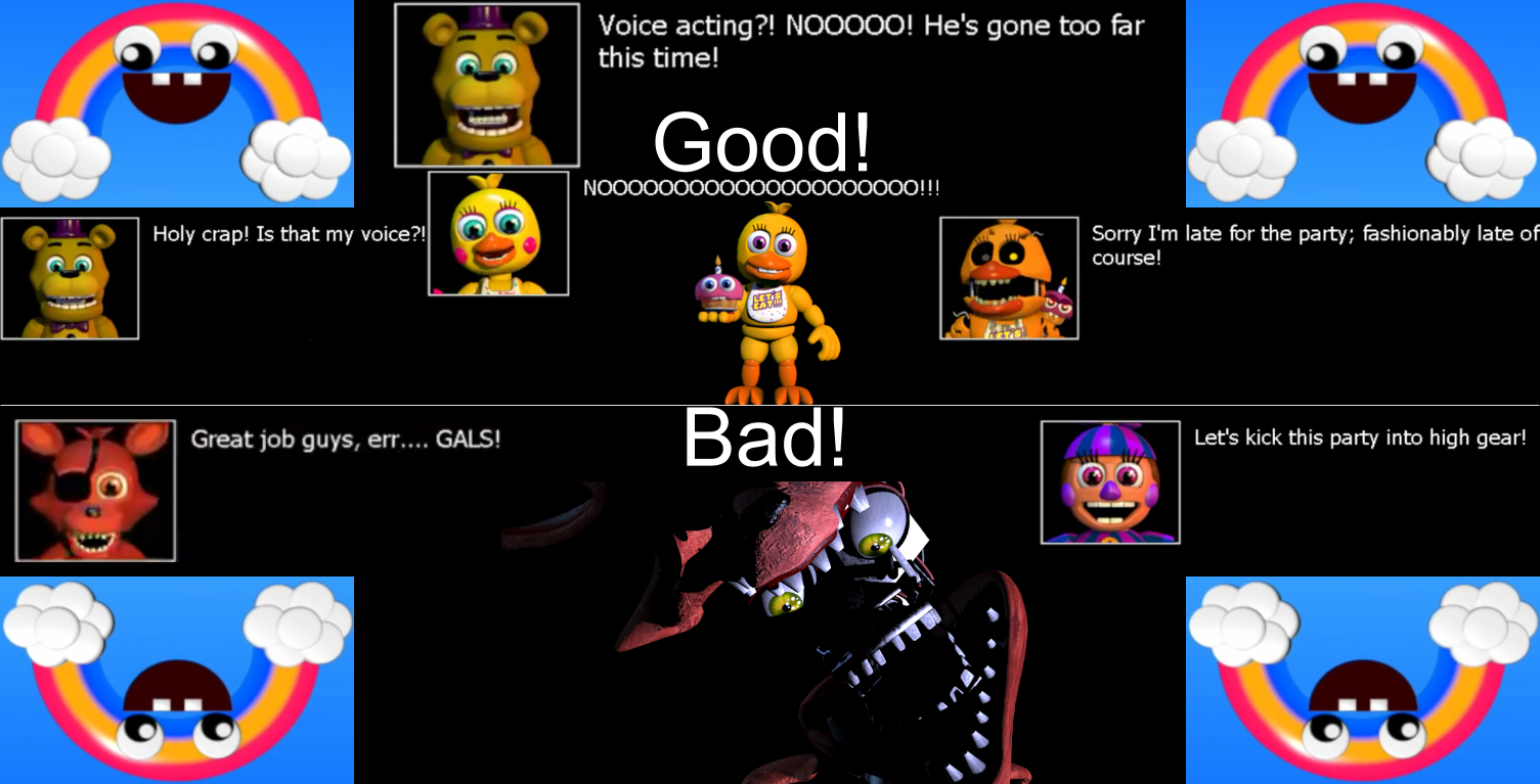 Withered Chica all voice lines remake 