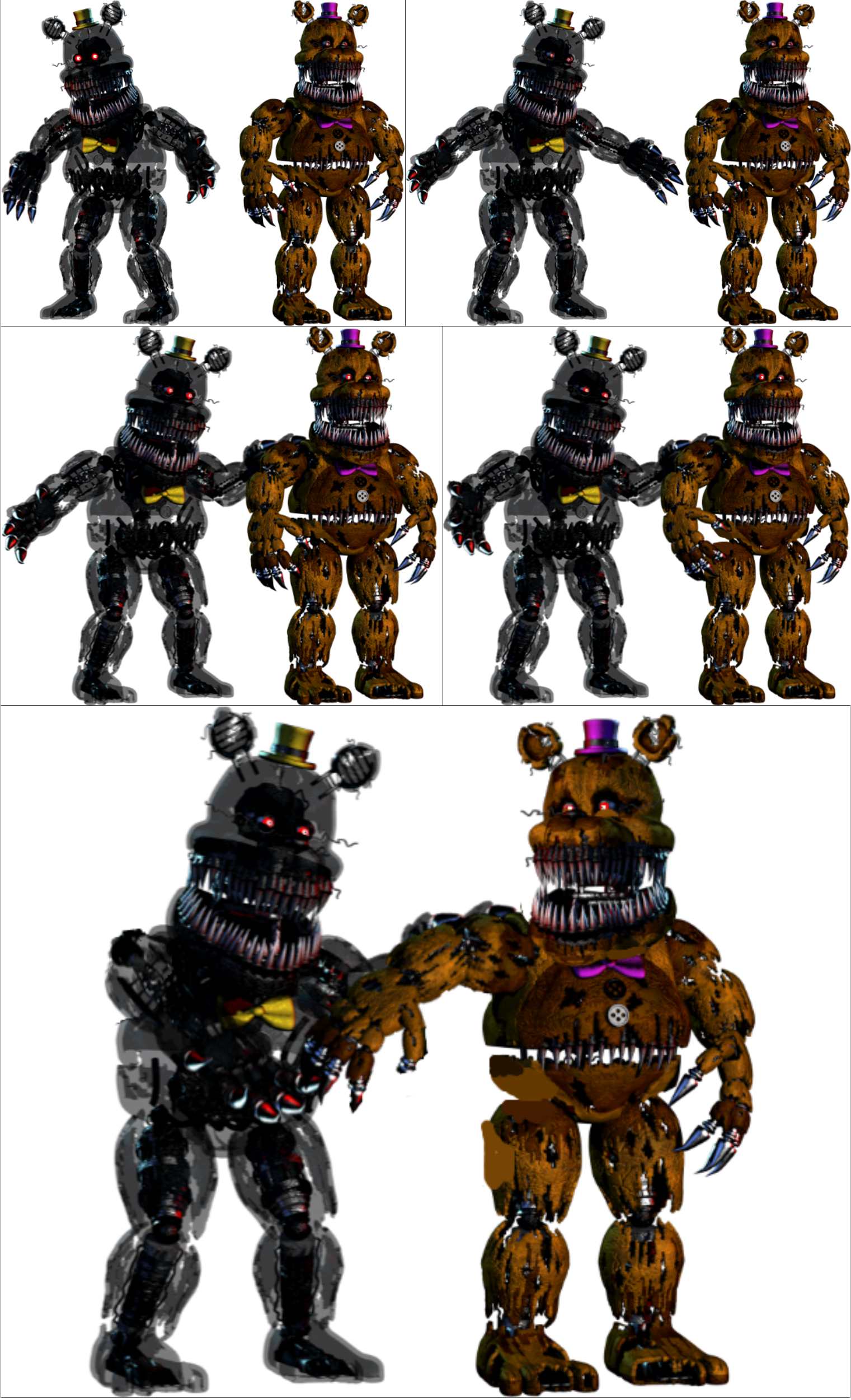 Making Nightmare Fredbear and Nightmare by thatboyoSFM on DeviantArt