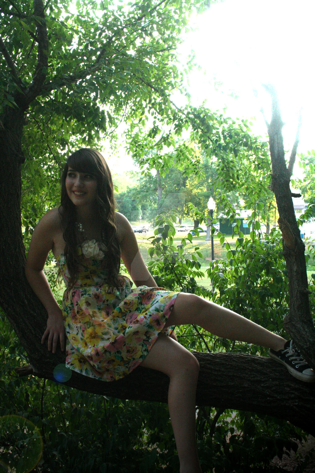 Number Twenty-One. Hannah V in a Tree.