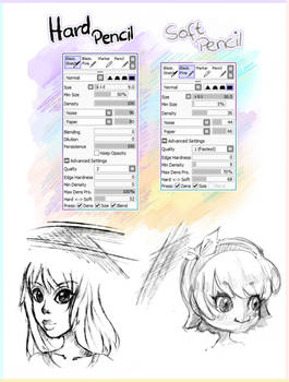 2 PENCIL BRUSHES [Paint Tool SAI]