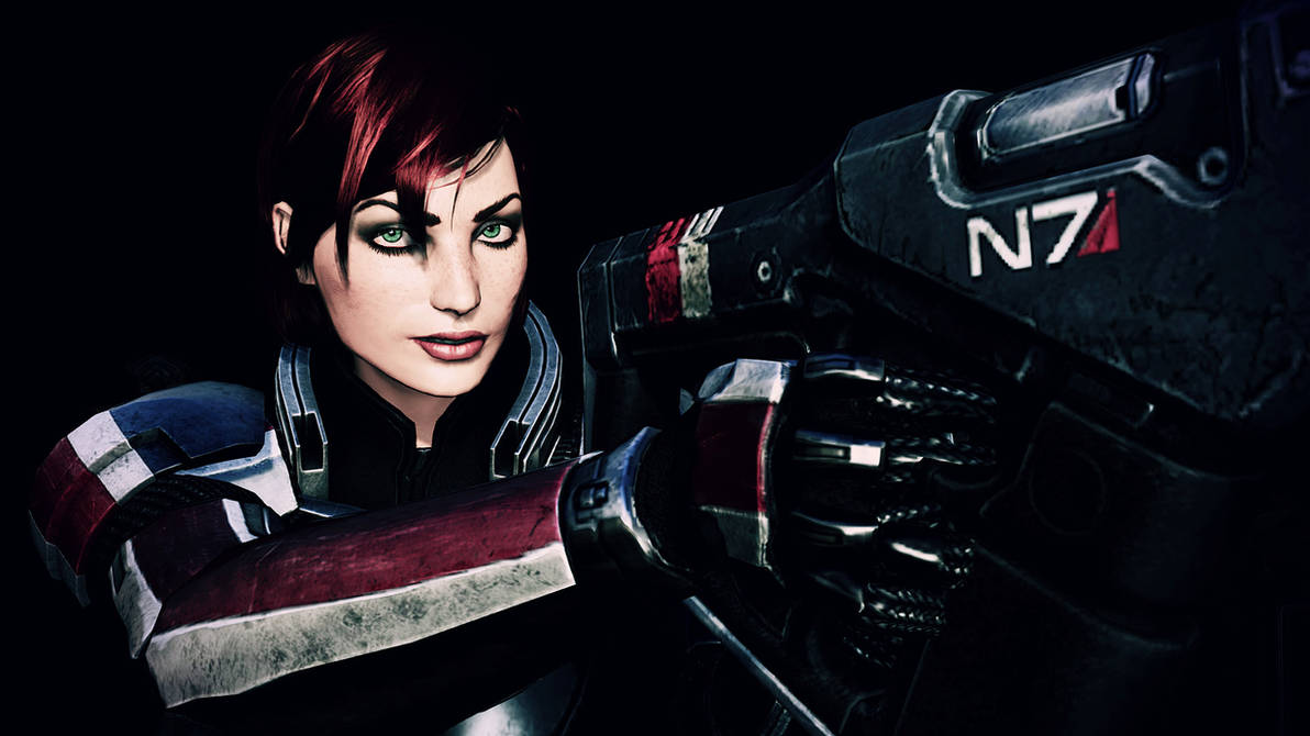 Lieutenant Commander Shepard 03 by johntesh on DeviantArt