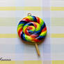 Rainbow Lollipop Charm