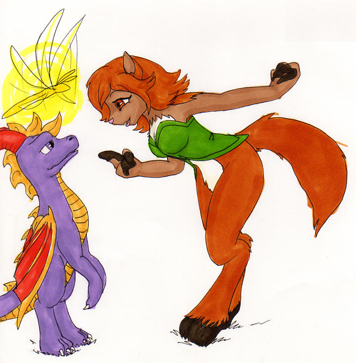 Spyro and Elora by Feniiku on DeviantArt