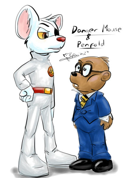 Danger Mouse And Penfold coloured By Feniiku On DeviantArt danger-mouse-and-penfold-coloured-by-feniiku-on-deviantart