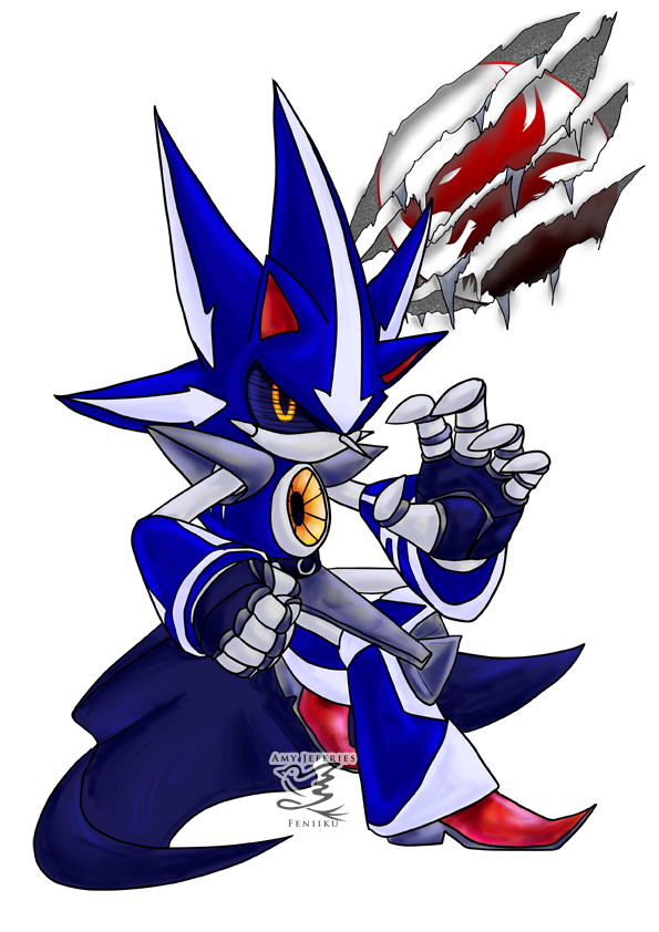 NEO Metal Sonic  Hedgehog art, Sonic fan art, Character design inspiration