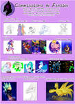 Commission Price List by Feniiku