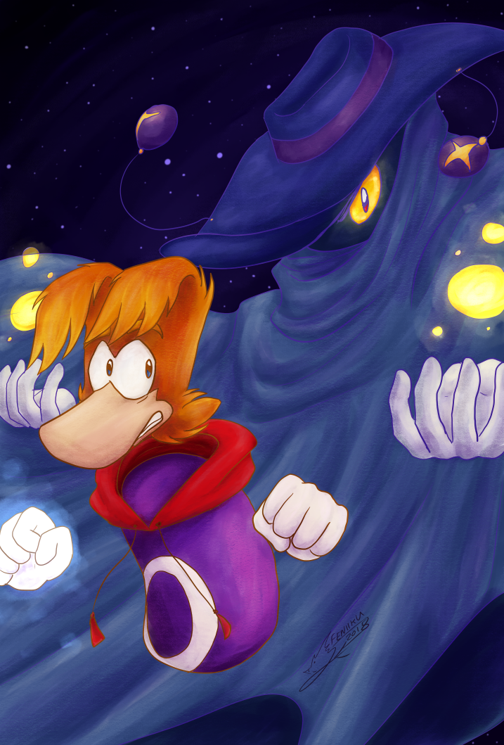Rayman And Mr. Dark by Feniiku on DeviantArt