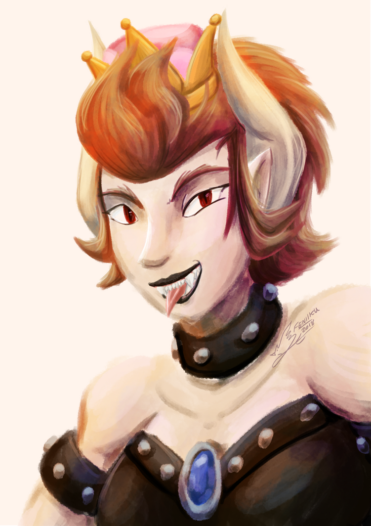 Bowsette Peachowser by Feniiku