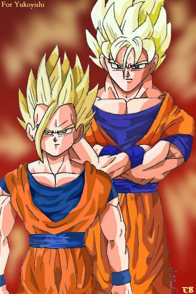 Goku + Gohan by Father-and-Sons on DeviantArt