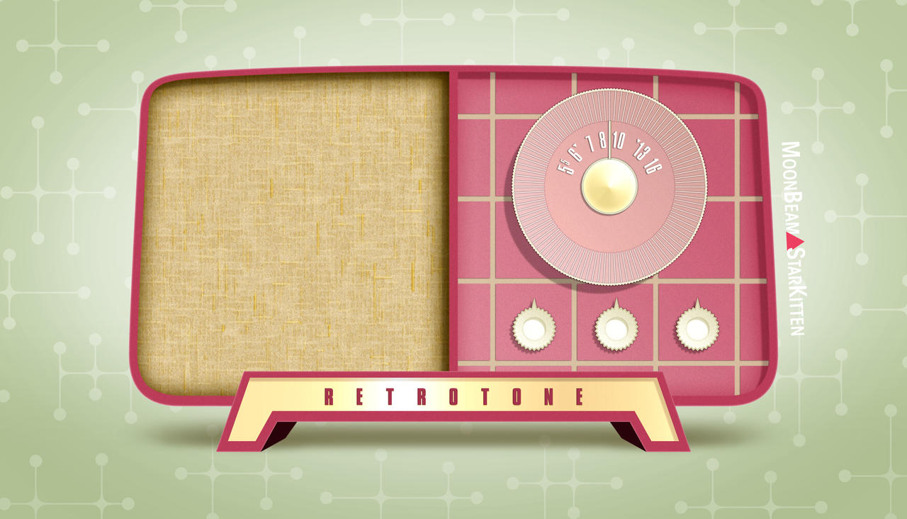 Antique Radio Vector/Photoshop Illustration