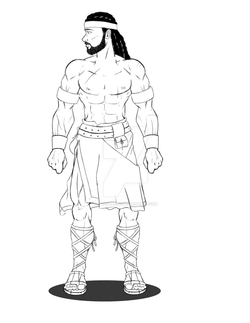 Samson Concept Line art by Liquidgrafix on DeviantArt