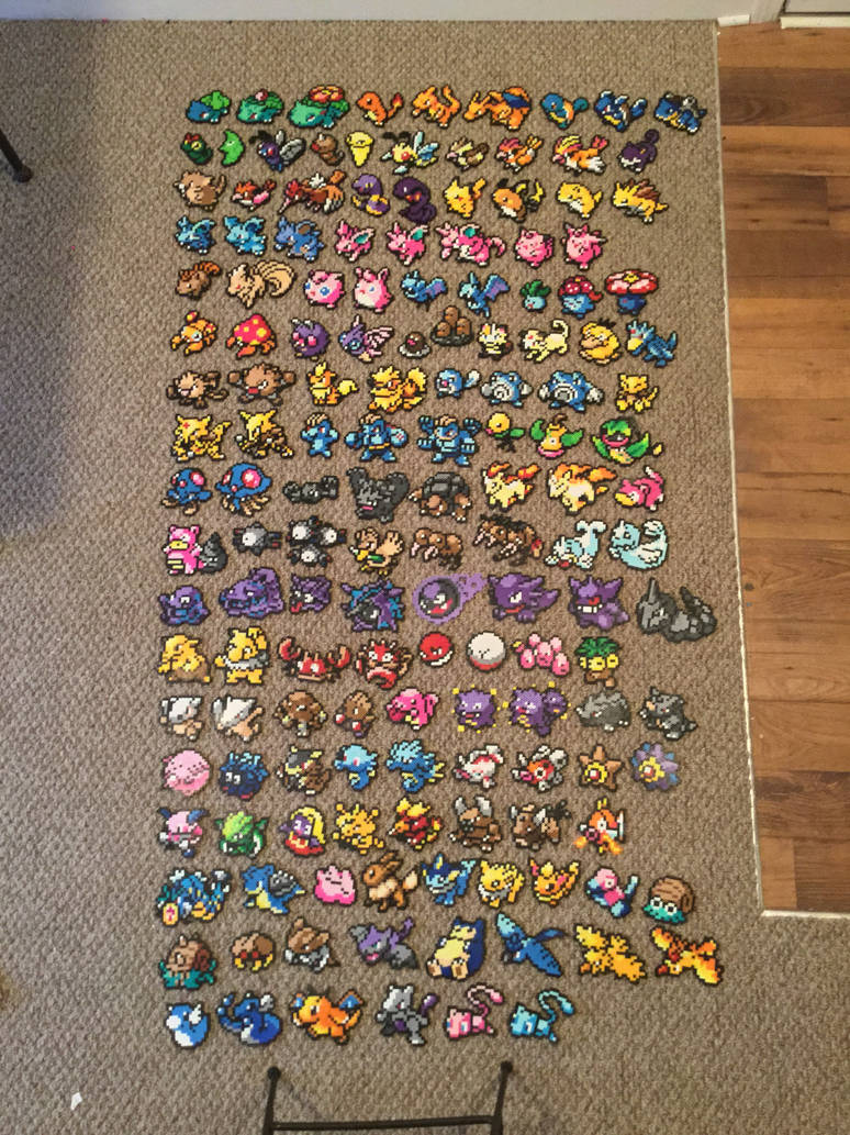 All 151 Kanto Pokemon Perler Beads by PerlerBeadShop on DeviantArt