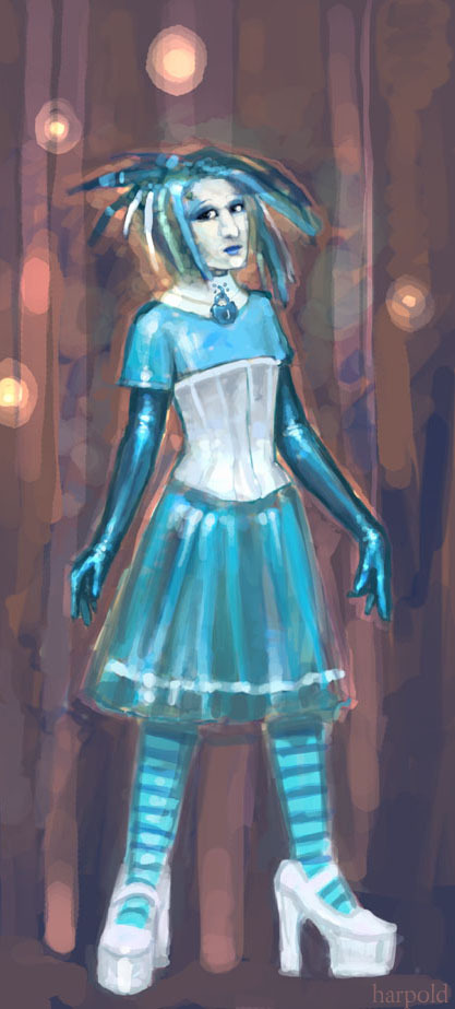 Blue Fashion Study