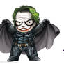 Chibi Joker and  Batman